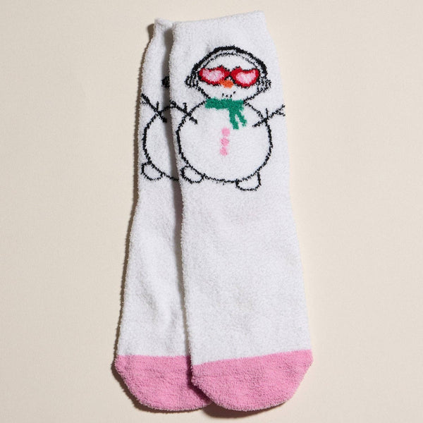 Lilla Haven - Cozy Holiday Socks Gift Set with Gnome and Snowman: ASST / ONE