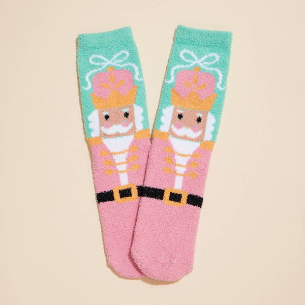 Lilla Haven - Christmas Fuzzy Socks Assorted Pack of 4: Assorted / One / 4DS98002