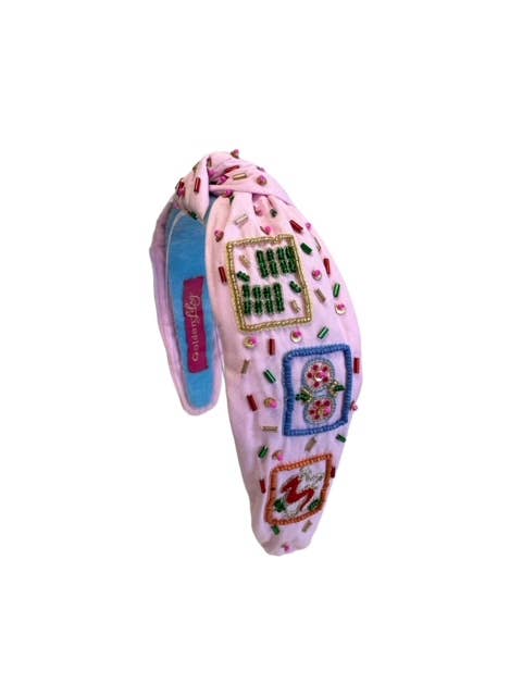 Golden Lily - Headband Knot - Mahjong