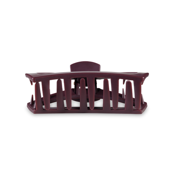 TELETIES - Open Hair Clip | Med. |  Burgundy Bliss