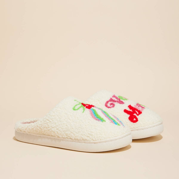 Lilla Haven - Very Marry Christmas Home Slippers: Multi / Medium / 4DL98013