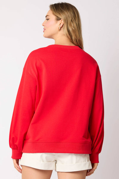 Fantastic Fawn - Christmas Tree Sequins Sweatshirt