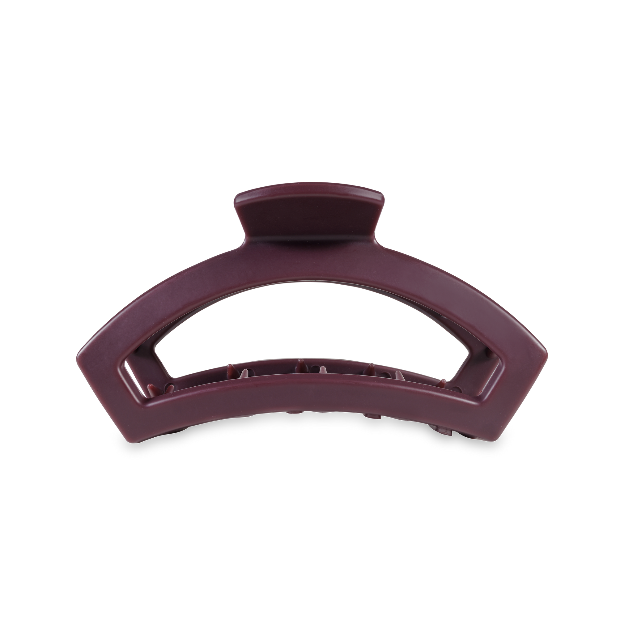 TELETIES - Open Hair Clip | Med. |  Burgundy Bliss