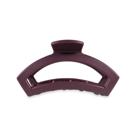 TELETIES - Open Hair Clip | Med. |  Burgundy Bliss