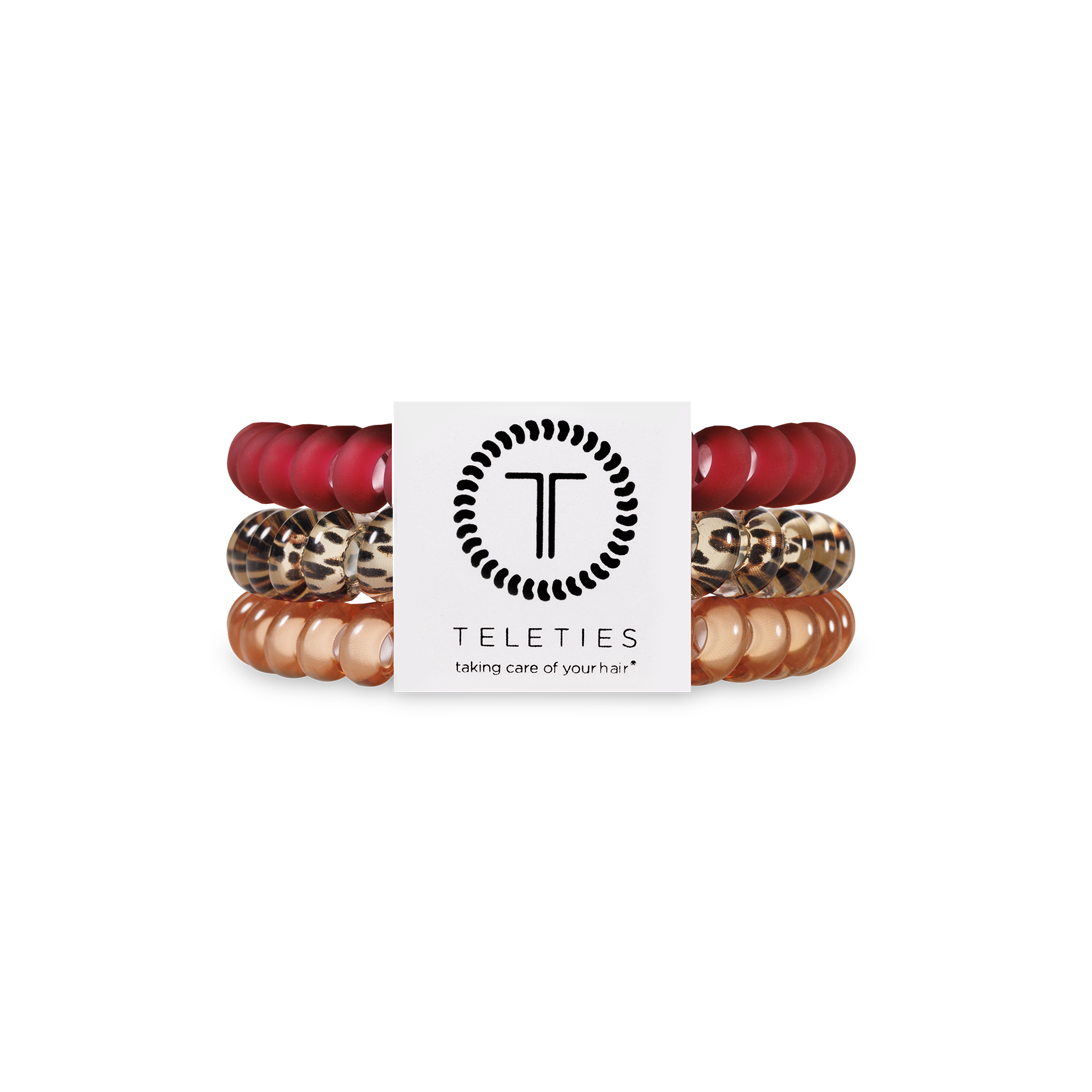 TELETIES - Spiral Hair Coils | Small | Wild Side Hair Ties