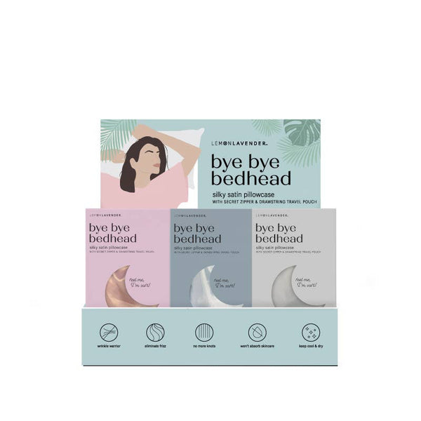 DM Merchandising - Lemon Lavender Solid Silky Satin Pillowcase Assortment