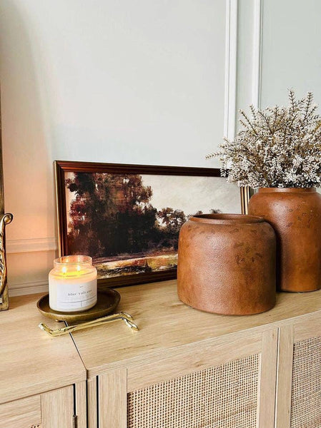 Forget Me Not Candle - Blue Volcano 22 oz Glass Candle