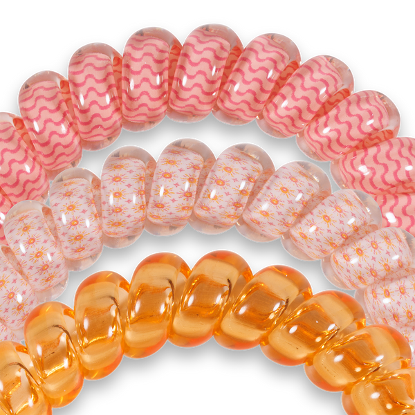 TELETIES - Spiral Hair Coil | Large | Sunny Days Ahead