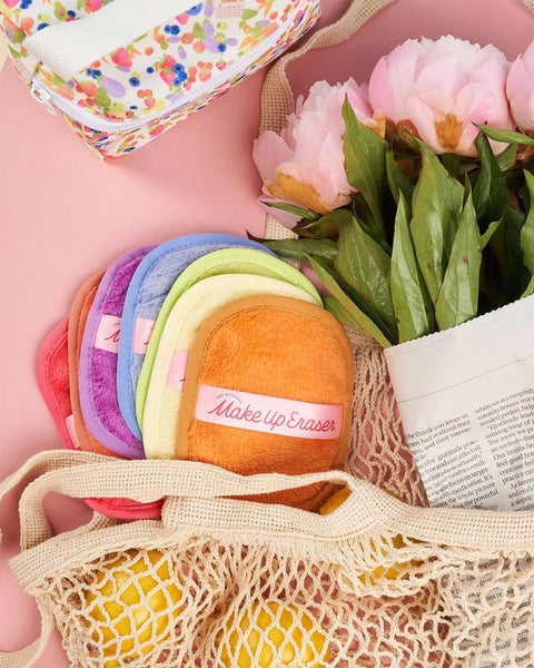 MakeUp Eraser - Farmer's Market 7-Day Set with Makeup Bag | Floral & Bright