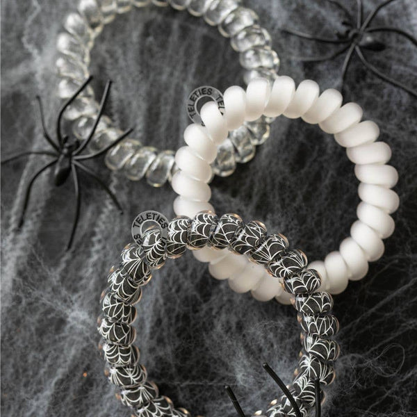 TELETIES - Spiral Hair Coils | Large | Webbed Hair Ties