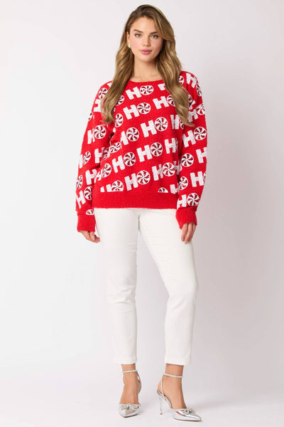 Fantastic Fawn - Pull Over Sweater with Hohoho - Preorders: LT PINK / L