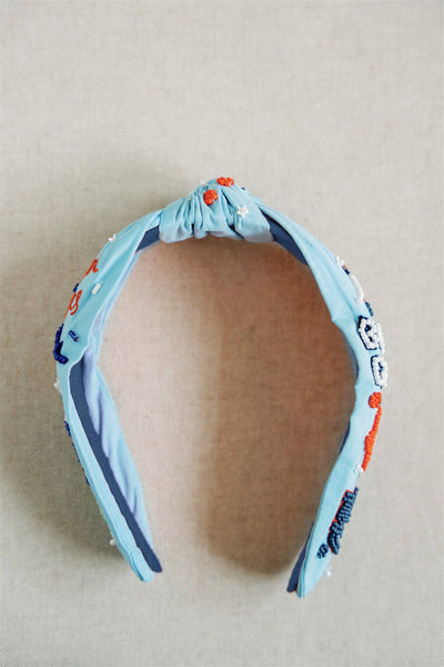 Gracefully Made Art - Auburn University Beaded Headband