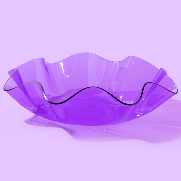 Taylor Elliott Designs - *ON SALE* Wavy Acrylic Nesting Bowl - Medium - Purple