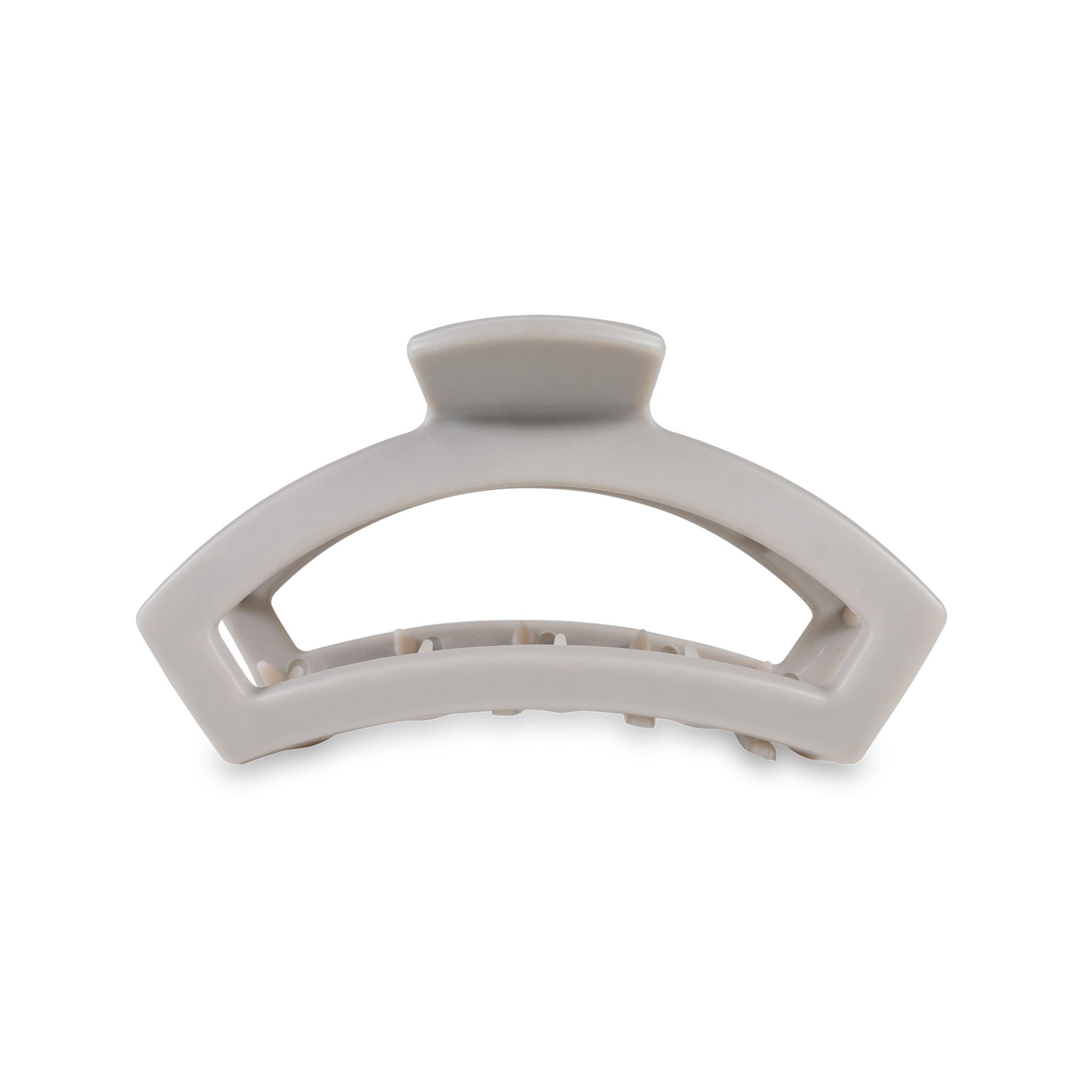 TELETIES - Open Hair Clip | Med. | Silver Flames