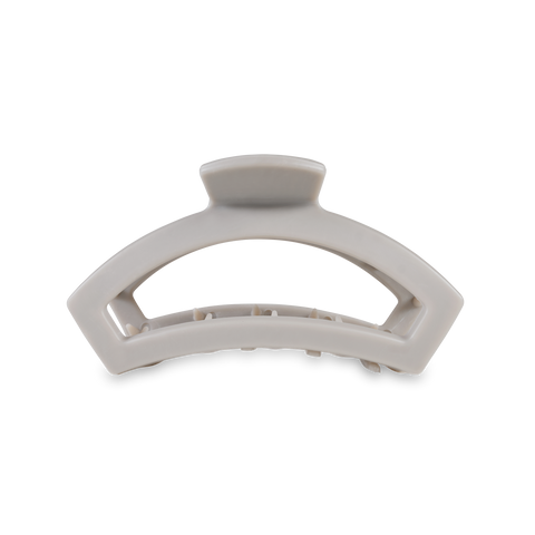 TELETIES - Open Hair Clip | Med. | Silver Flames