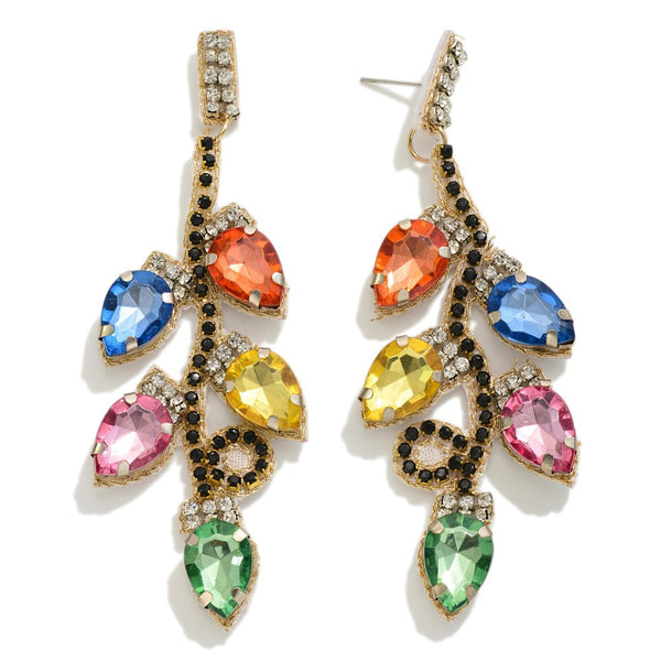 Rhinestone Christmas Earrings