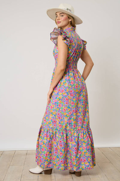 Fantastic Fawn - Smocked Floral Maxi Dress