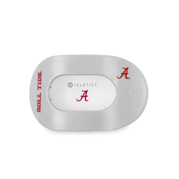 TELETIES - Flat Round Hair Clip | Medium | Roll Tide!