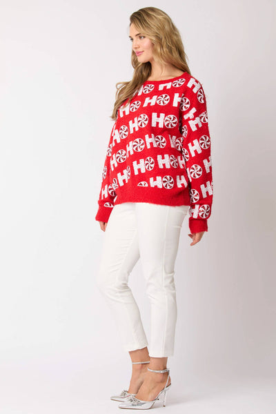 Fantastic Fawn - Pull Over Sweater with Hohoho - Preorders: LT PINK / S