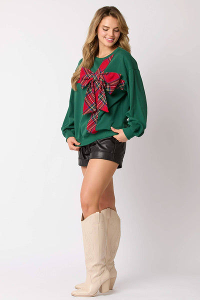 Fantastic Fawn - Christmas Sweatshirt - Preorders: GREEN / M