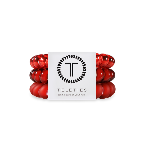TELETIES - Spiral Hair Coils | Large | Red Carpet Ready Hair Ties