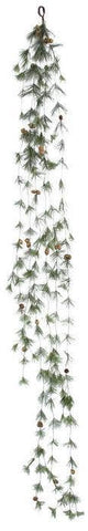 Select Artificials, Inc. - Smoky Mtn. Pine Tassel Garland, X6 w/cone, 9"