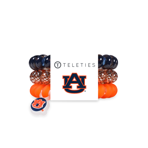 TELETIES - Spiral Hair Coils | Large | War Eagle! Hair Ties