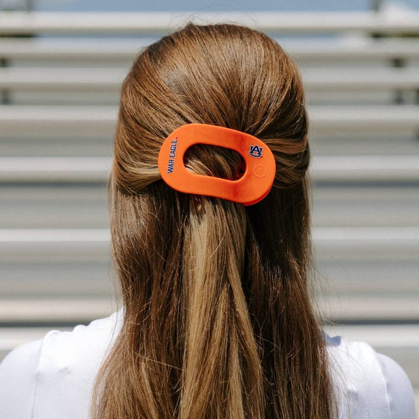 TELETIES - Flat Round Hair Clip | Medium | War Eagle!
