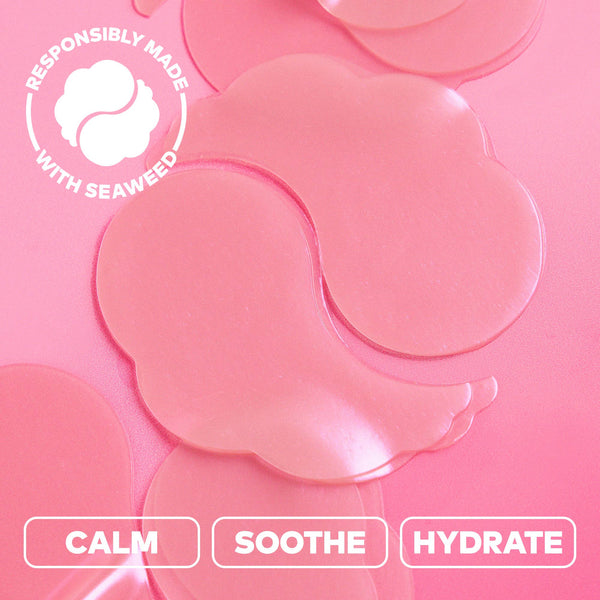 MakeUp Eraser - Hydrogel Undereye Masks - Seaweed-Based with Calming Cherry