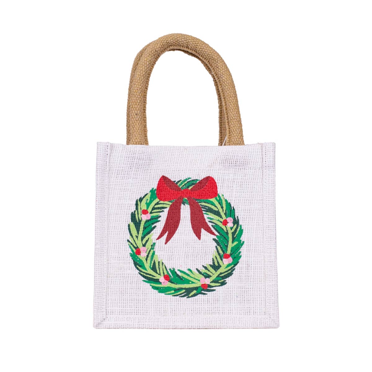 The Royal Standard - Clara Wreath Petite Gift Tote   White/Multi    7x7x5