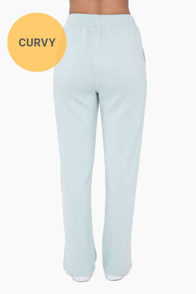 Mono B - CURVY Elevated Wide Leg Lounge Pants: SOFT MAGENTA / 1XL:2XL:3XL (2:2:2)