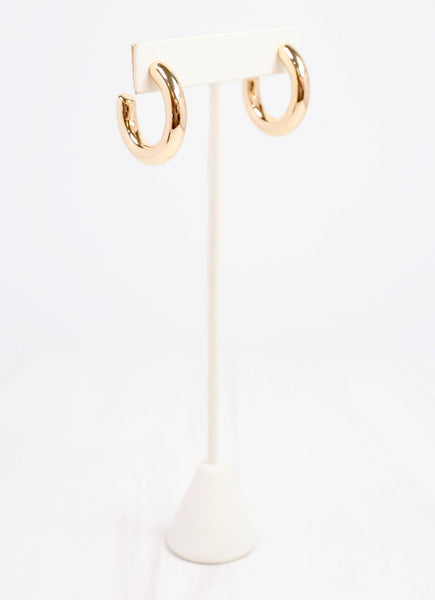 Caroline Hill - Jesse Hoop Earring Shiny Gold: Default