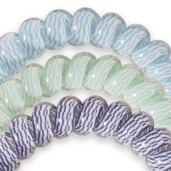 TELETIES - Spiral Hair Coil | Large | Totally Turquoise