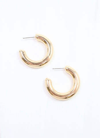 Caroline Hill - Jesse Hoop Earring Shiny Gold: Default