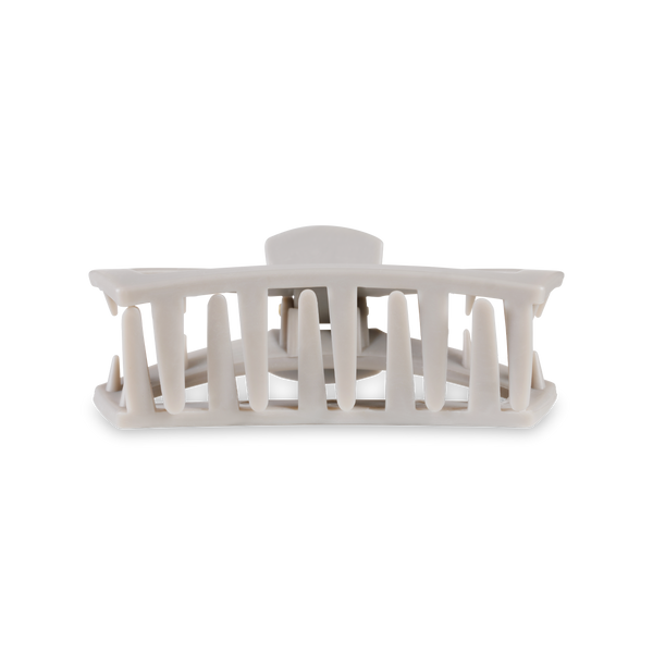 TELETIES - Open Hair Clip | Med. | Silver Flames