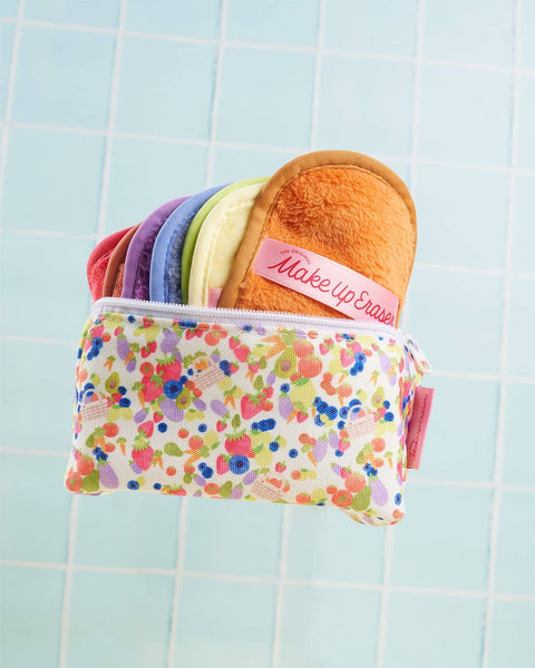 MakeUp Eraser - Farmer's Market 7-Day Set with Makeup Bag | Floral & Bright