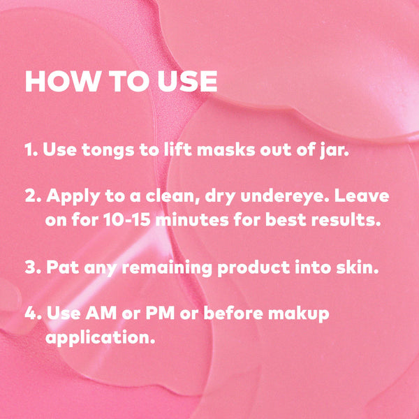 MakeUp Eraser - Hydrogel Undereye Masks - Seaweed-Based with Calming Cherry