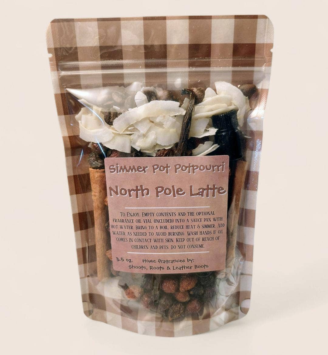 Shoots, Roots & Leather Boots - Potpourri Simmer Pot- North Pole Latte 3.5 oz.