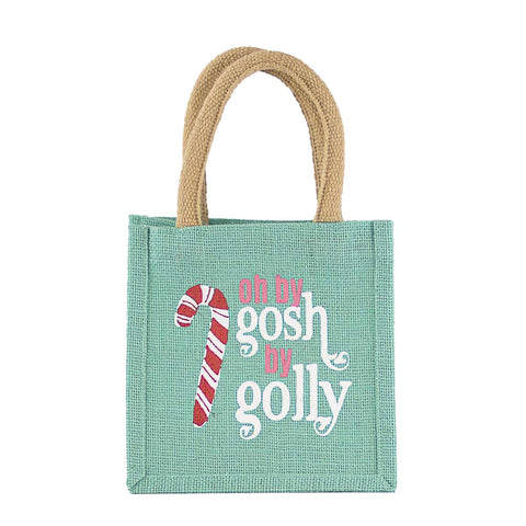 The Royal Standard - Oh By Gosh Petite Gift Tote   Mint/Red/White   7x7x5