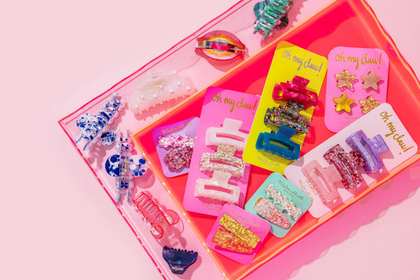 Taylor Elliott Designs - *ON SALE* Wavy Acrylic Tray - Rectangle - Large - Light Pink