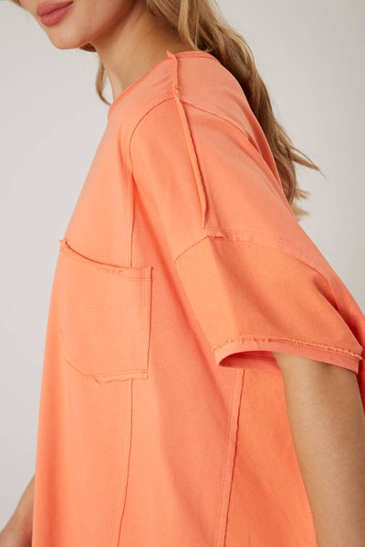 Fantastic Fawn - French Terry Loose Fit Top - Preorders: ORANGE / L