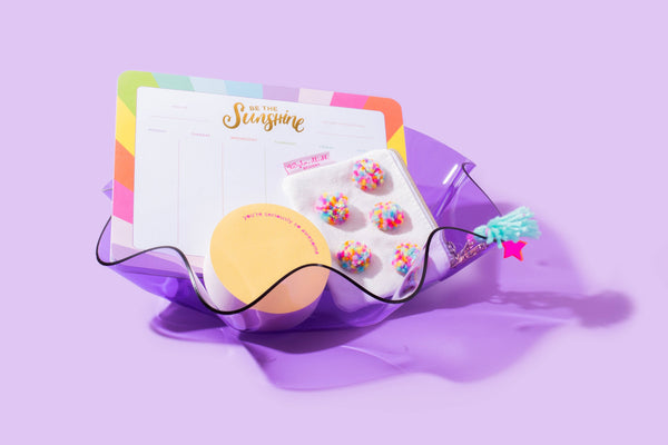 Taylor Elliott Designs - *ON SALE* Wavy Acrylic Nesting Bowl - Medium - Purple