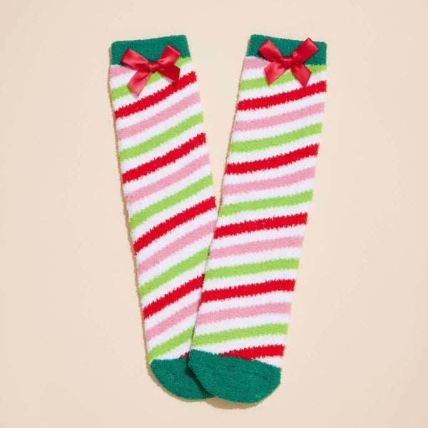 Lilla Haven - Christmas Fuzzy Socks Assorted Pack of 4: Assorted / One / 4DS98003