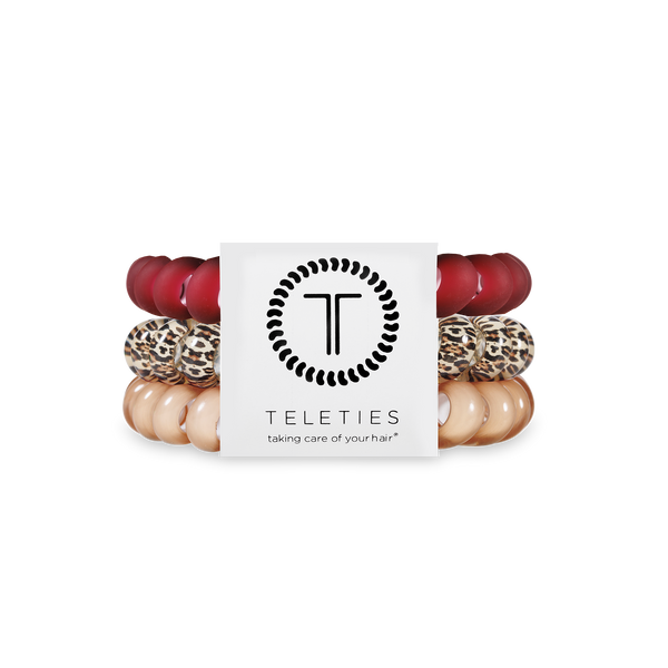 TELETIES - Spiral Hair Coils | Large | Wild Side Hair Ties