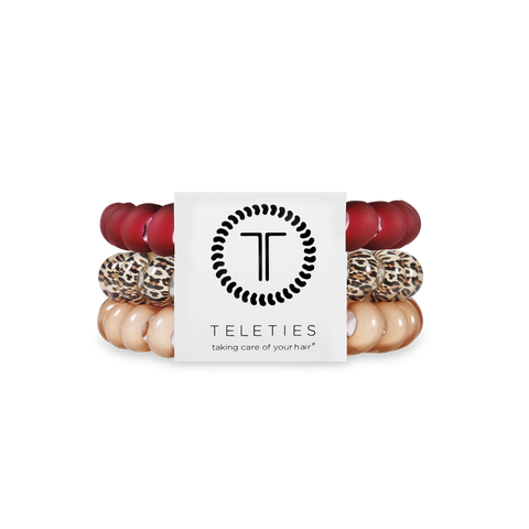 TELETIES - Spiral Hair Coils | Large | Wild Side Hair Ties