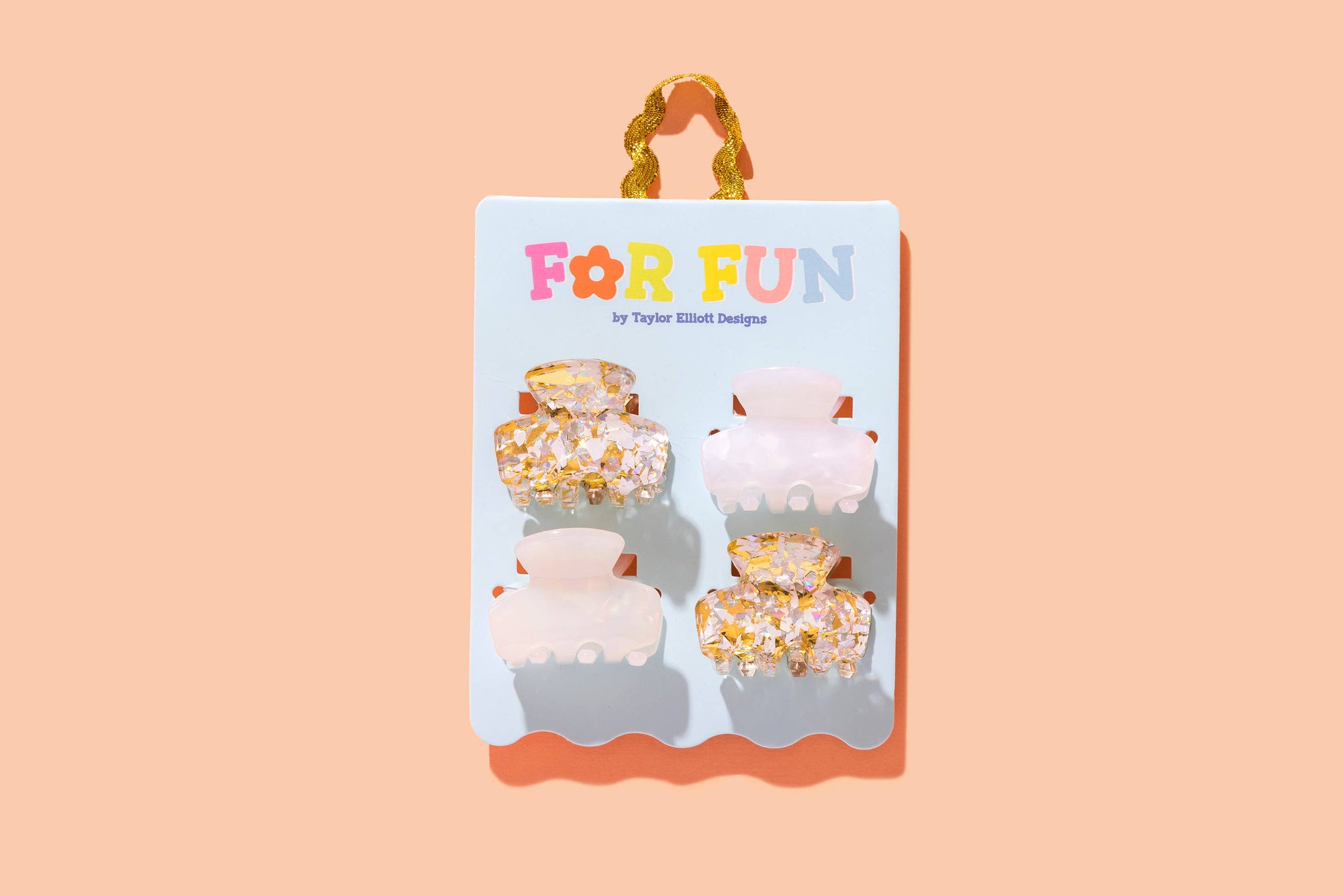 Taylor Elliott Designs - FOR FUN - Claw Hair Clip Set - Mini - Asst Pearl - 4 Pc Set