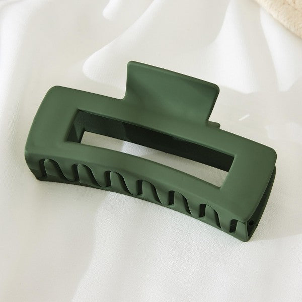 Rectangular Matte Hair Claw