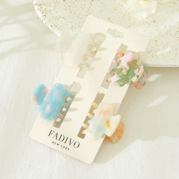 Colorful Claw Hair Clips Set