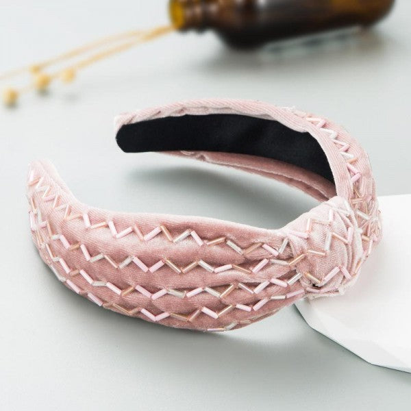 Velour Zig-Zag Headband