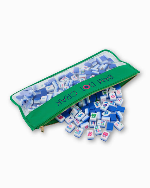Oh My Mahjong - Kelly Green Bam Dot Crak Bag
